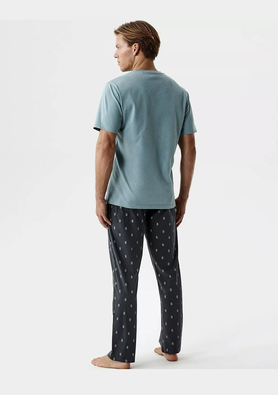Pánské pyžamo Atlantic NMP-403 bavlna, měkké, krátký rukáv