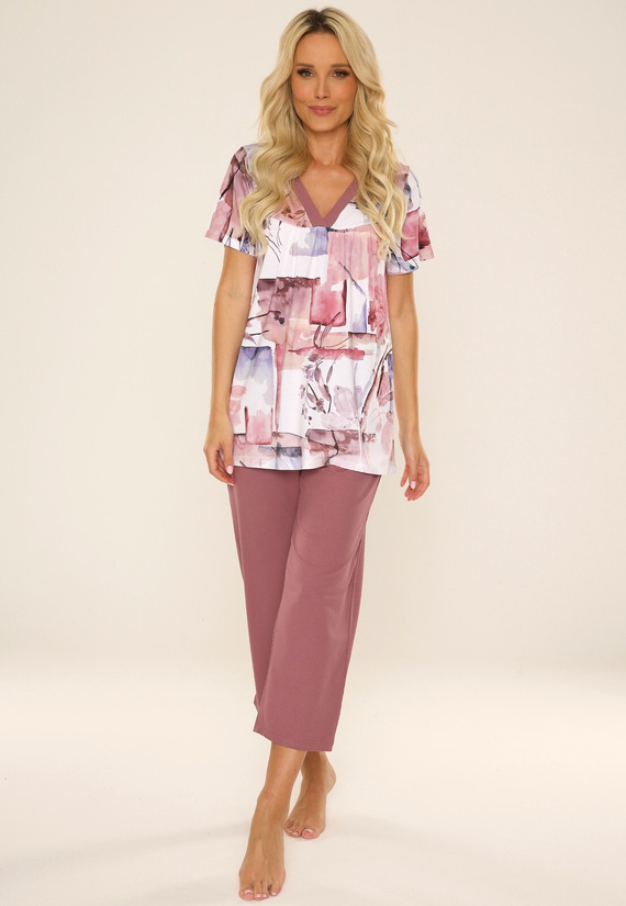 777 Violet Dámské pyžamo De Lafense - bobule