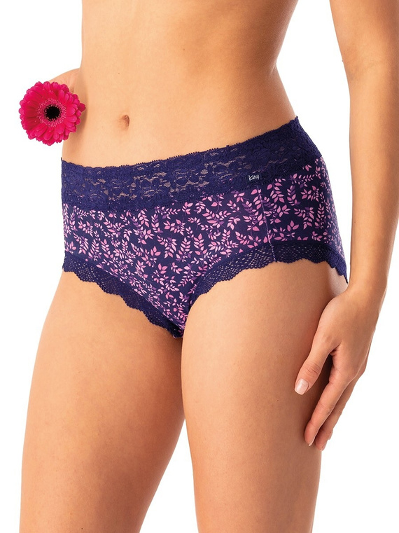 Dámské kalhotky Key LPC 547 navy pink - bavlněné, pohodlné, sada 2 kusů