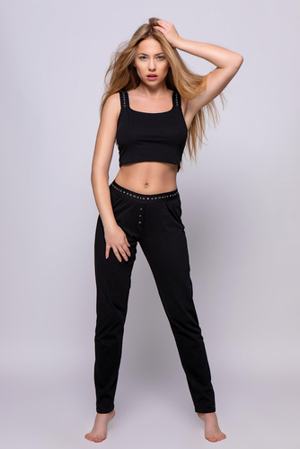 Sensis Tiffany Dámský pyžamový komplet - černý