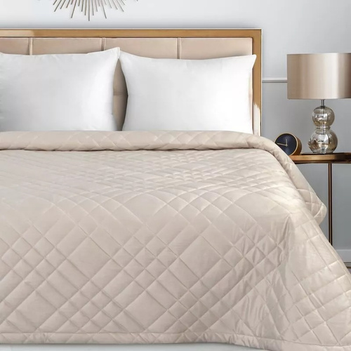 Ria 6 Velurový dekorativní přehoz Eurofirany krémový