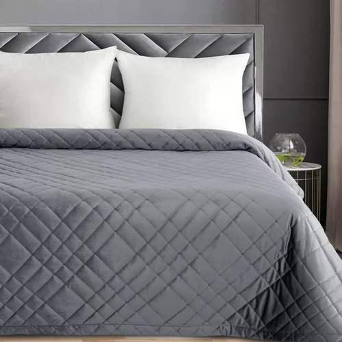 Ria 6 Velurový dekorativní přehoz Eurofirany steel