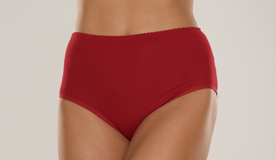 018 Sara Kalhotky s vysokým sedem De lafense - vínové