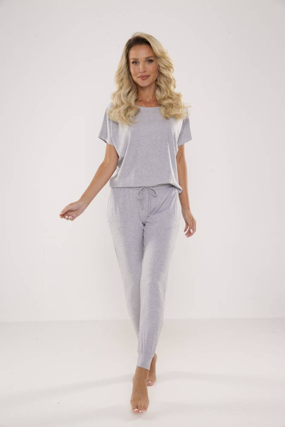 524 Paula Dámské pyžamo De Lafense - světlý melír