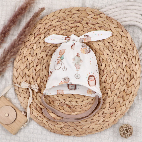 ABN-5597 Dětská čepička Circus Nini - 100% organická bavlna, měkká a bezpečná