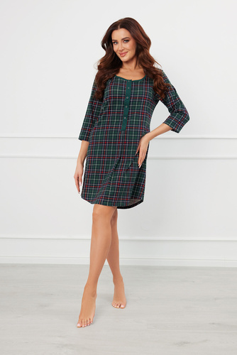 Noční košile Foggia s rozepínáním Italská móda - potisk