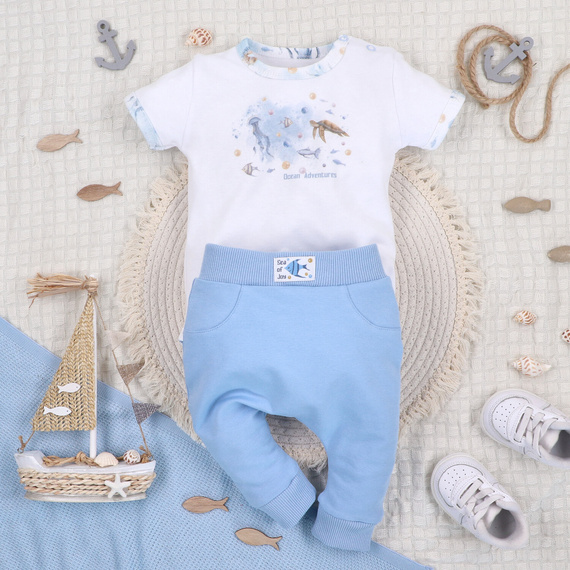 ABN-5448 Body z organické bavlny Sea Of Joy od Nini - organická bavlna, krátký rukáv