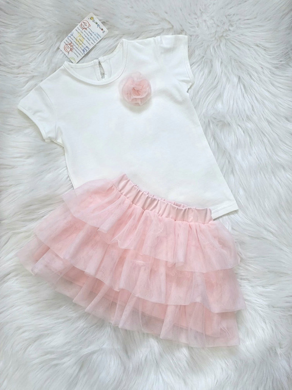 Dívčí tylová sukně Bambarillo lehká elegantní pohodlná na den pink