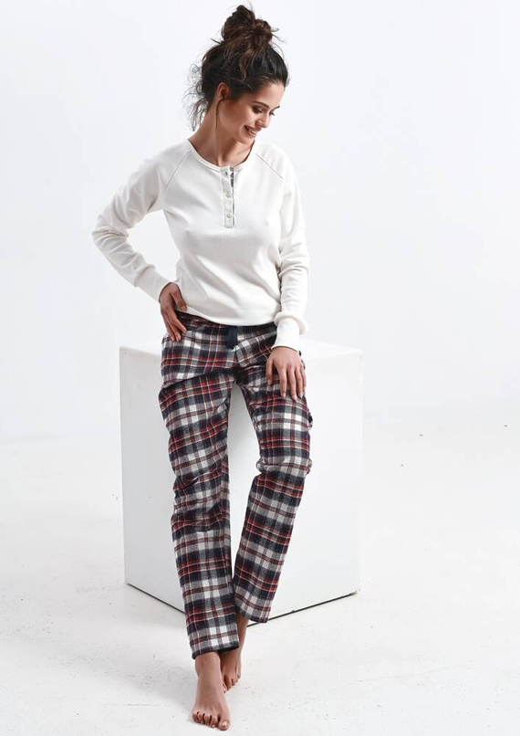 Mollie Dámské pyžamo Sensis Interlock - krémové