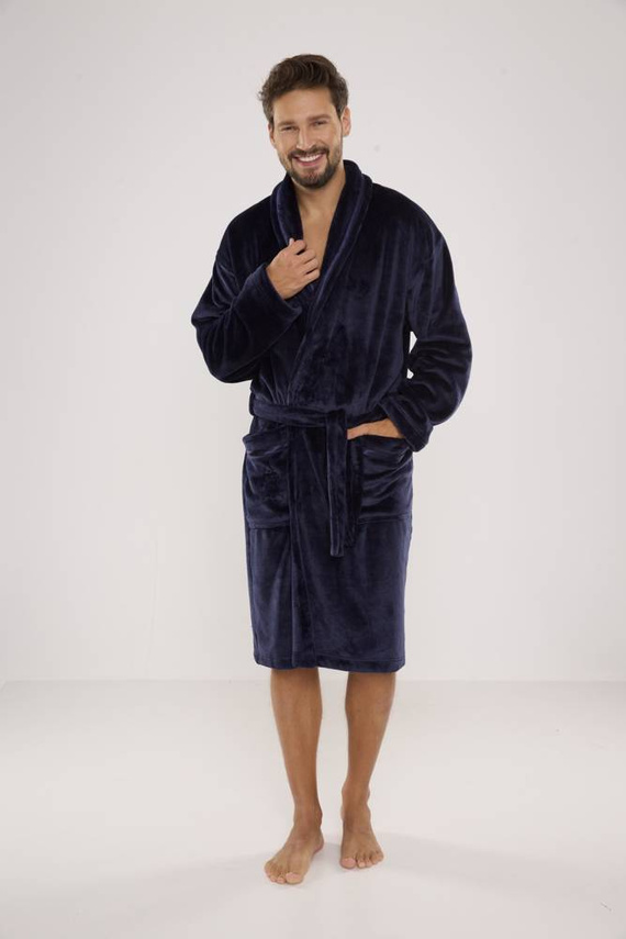 716 Rafael pánský župan De lafense - tmavě modrý