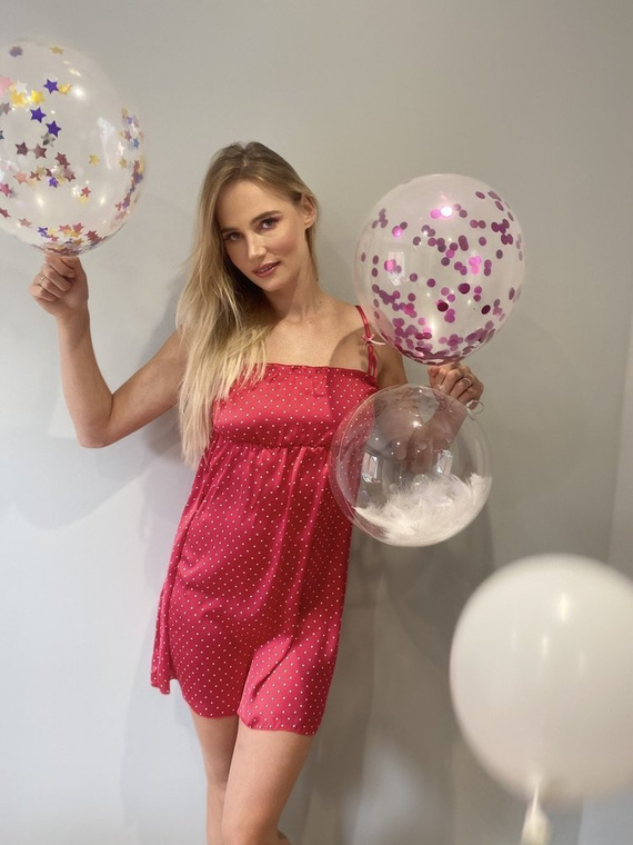 369 Noční košile Laurine - malinová