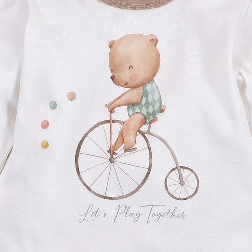 ABN-5589 Dětská halenka Circus by Nini - 100% organická bavlna, bezpečná pro pokožku, polská výroba