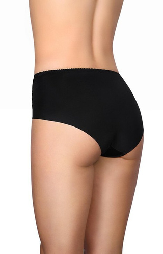 58 Spodní díl z černého mikrovlákna Modo se šněrováním vpředu, laserový střih