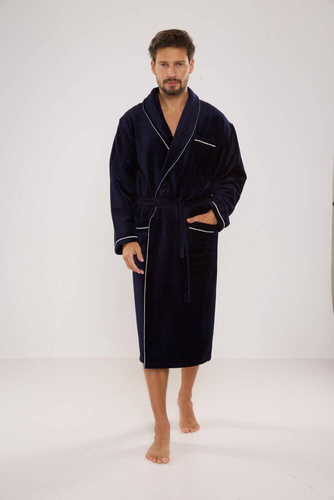 735 Manuele pánský župan De Lafense - tmavě modrý