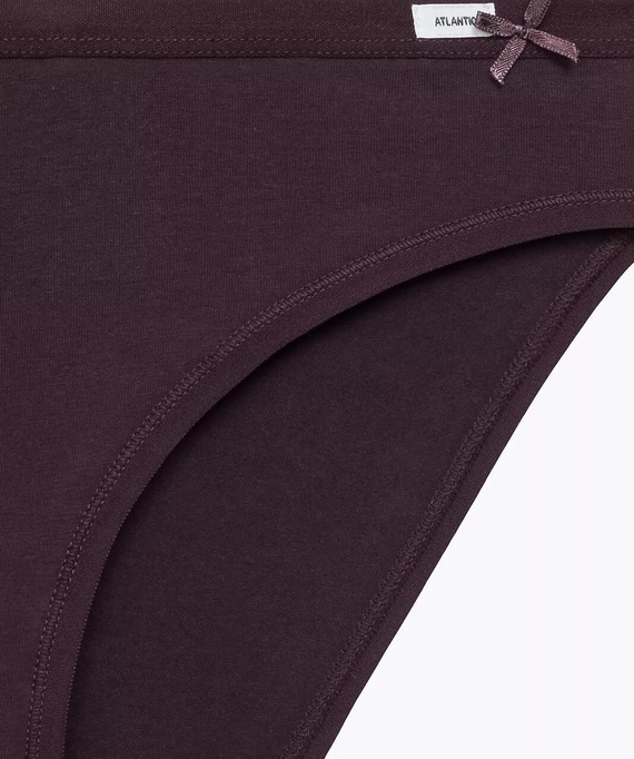 Figs 3CLP-002 Sport Atlantic - bavlna, klasický střih, 3 ks v krabici béžová/vínová/fialová