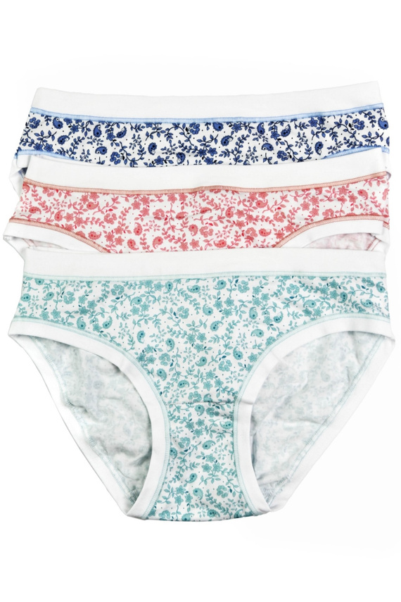 3362 MINI-5H100 Dámské bavlněné kalhotky Cotonella, 3 balení, nízký střih mini