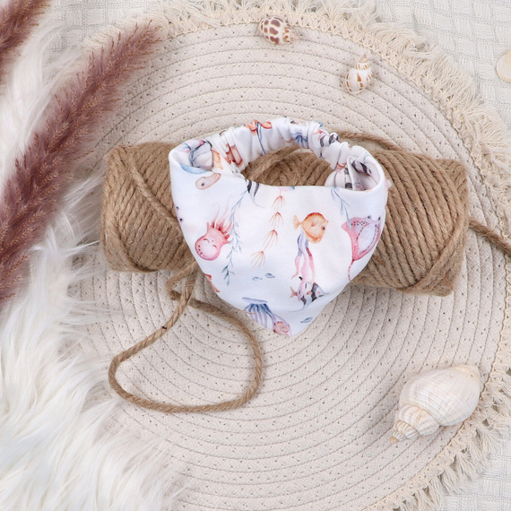 ABN-5492 Dětská čelenka Underwater World Nini- organická bavlna, měkká, natahovací