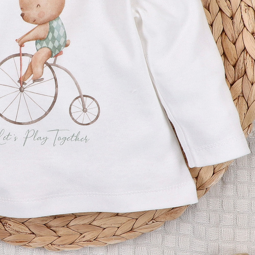 ABN-5589 Dětská halenka Circus by Nini - 100% organická bavlna, bezpečná pro pokožku, polská výroba