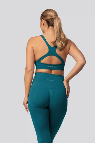 Legíny push-up Spaio PRO vysoký pas krycí tvarující tale blue