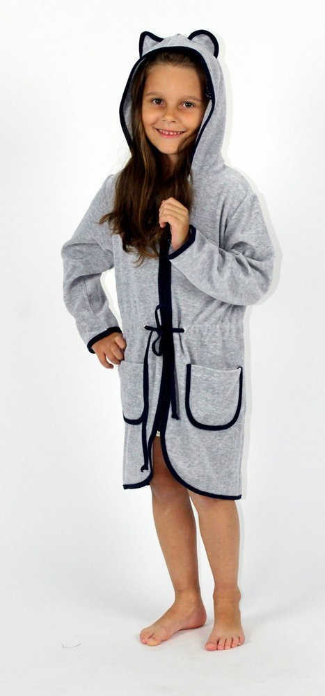 374 / 375 Dětský župan Desiree - šedý