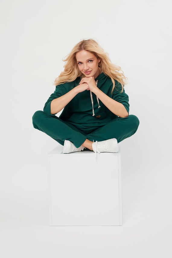 Lagos Dámská mikina s kapucí Italian Fashion - c. zelená