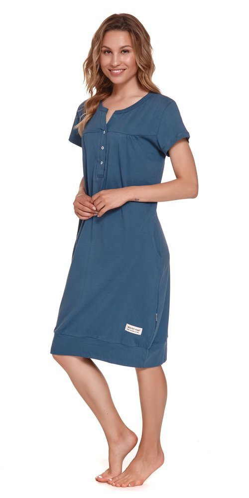 4348 Koszula Nocna ciążowa i do karmienia Doctor Nap - deep blue