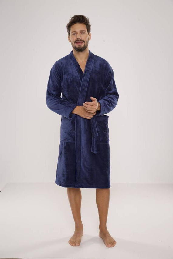 391 Hugo pánský župan De lafense - denim