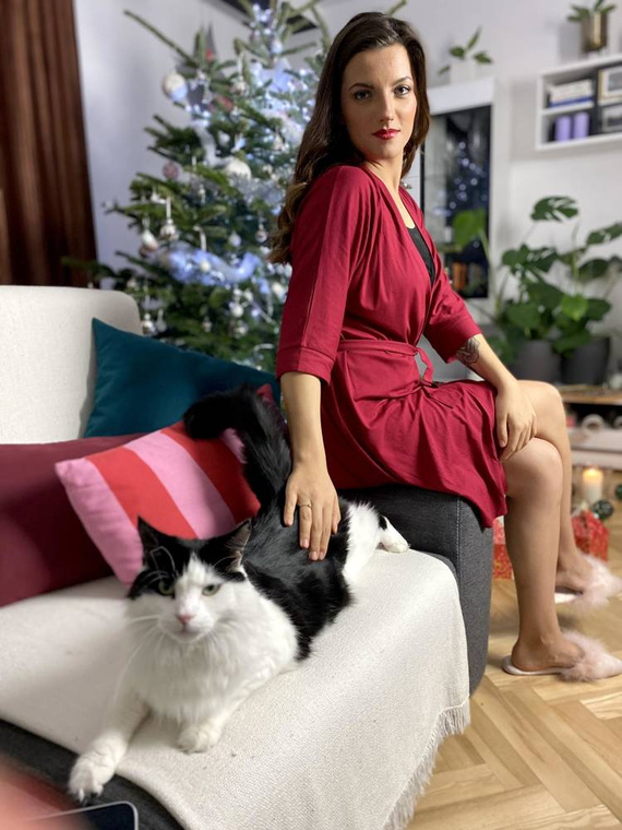 871 Visa Dámský župan Forex - bordó