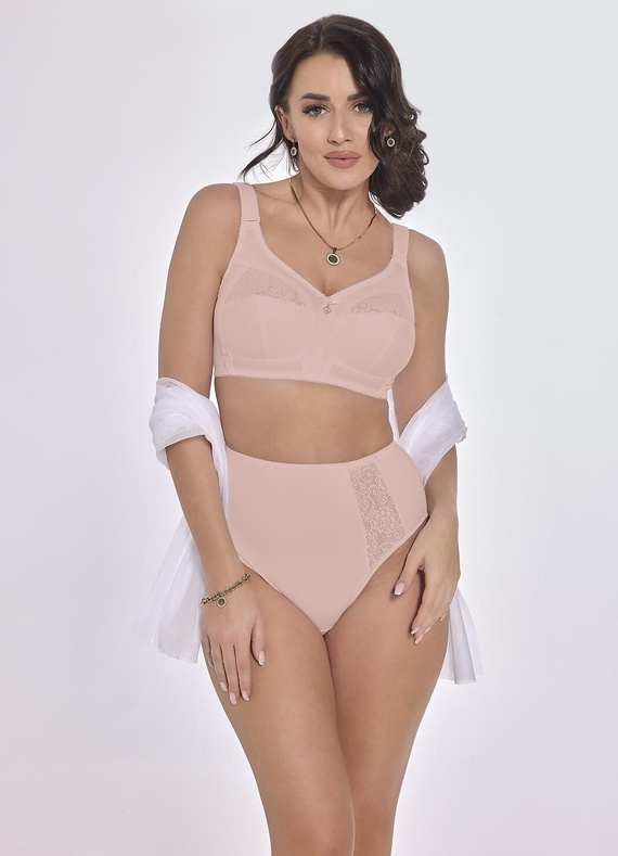 Irena 585 Viki soft bra in porcelain pink - bez kostic, krajka, široká ramínka, pohodlí a elegance