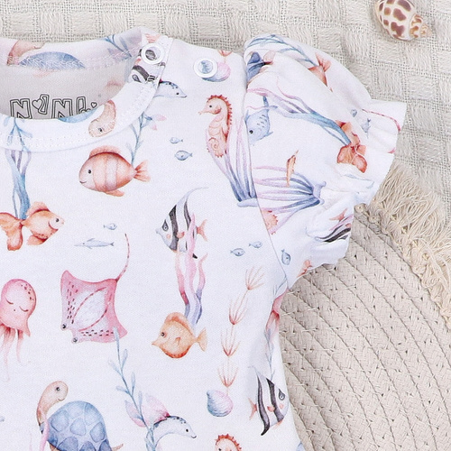 ABN-5486 Dětské šaty Underwater World Nini - organická bavlna, lehké a měkké