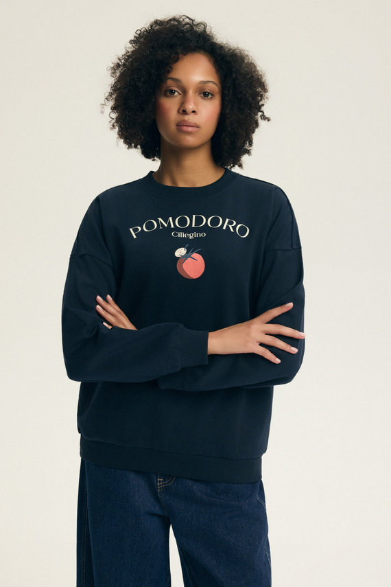 Dámská mikina Dessie Henderson z bavlny, lehce zateplená, s potiskem