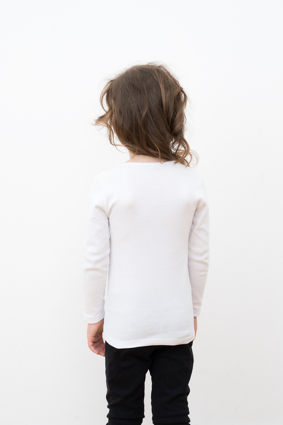 Dívčí tričko Tosia s dlouhým rukávem Italian Fashion - bílé