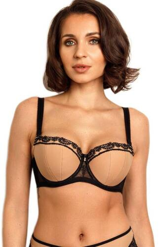 VB-456 Balkonová podprsenka Vena karamelově černá