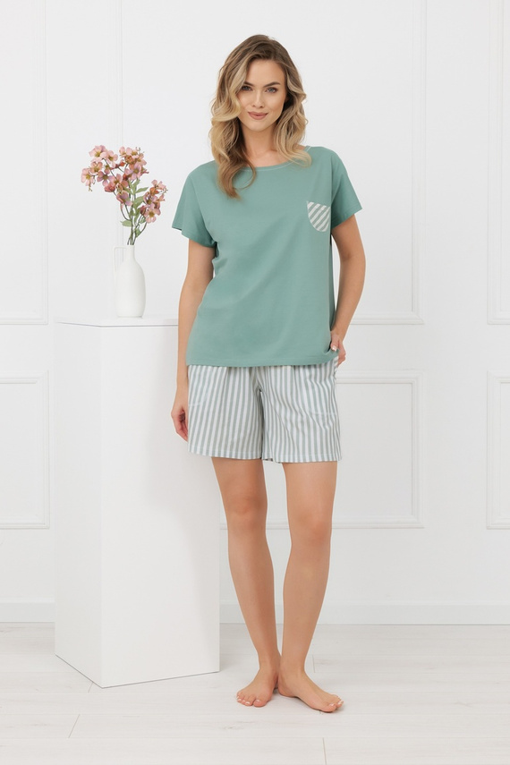 Dámské pyžamo Faro Italian Fashion 100% bavlna krátký rukáv šortky