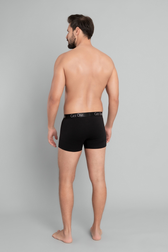 Fluo pánské boxerky Italian Fashion - černá/fluo oranžová