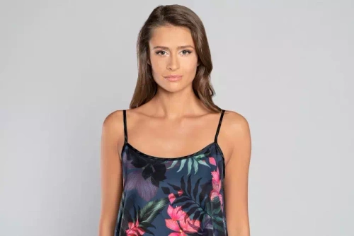 Amazonia Dámské pyžamo slim fit, šortky Italian Fashion - potisk