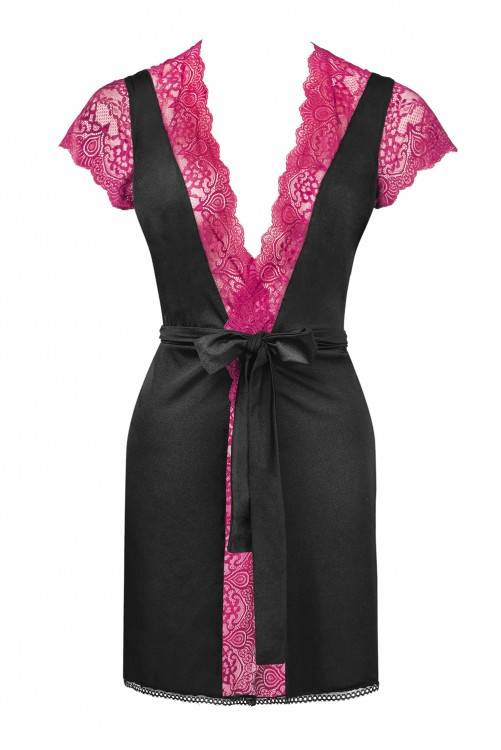 Kumiko LC 90428 Růžový dámský župan Rosses Collection LivCo Corsetti