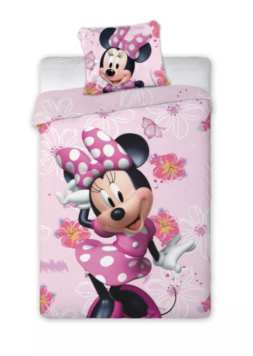 Minnie Mouse Faro růžové bavlněné povlečení -100 % bavlna, Disney set