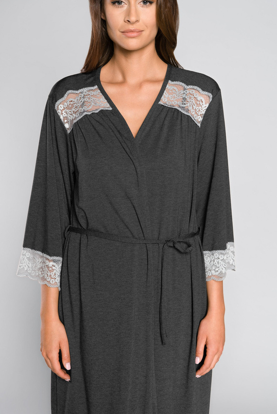 Sonata Dámský župan Italian Fashion dark mélange