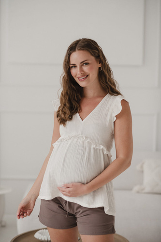 Milky Butterfly Těhotenská a kojící halenka - pohodlí a styl Milk&Love cream