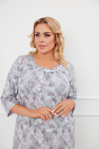 Noční košile Ardila, 3/4 rukávy Italská móda - potisk