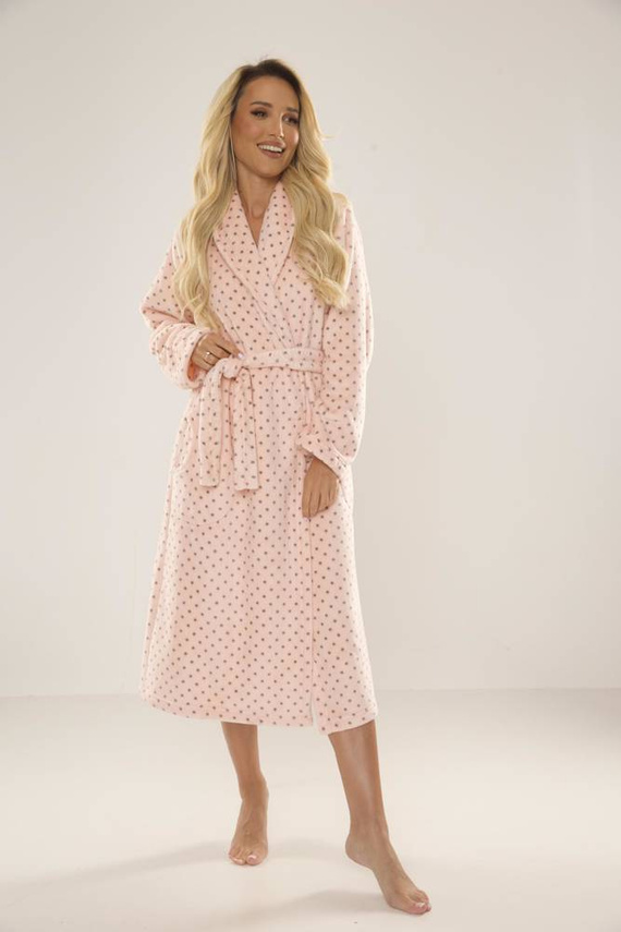 548 Dámský župan Melanie Long Forex - lososový