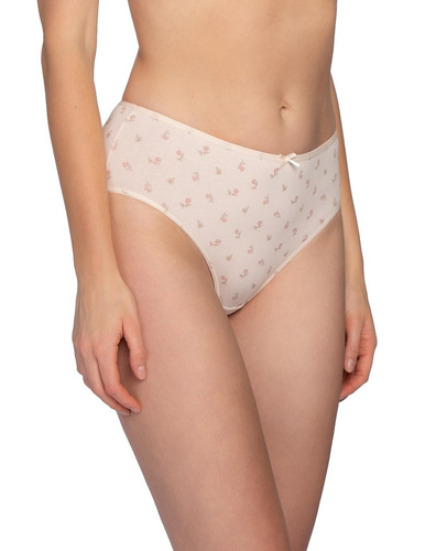 Figi L-122 BI-71 Lama Bavlněné kalhotky Bikini 3ks Květinový komfort