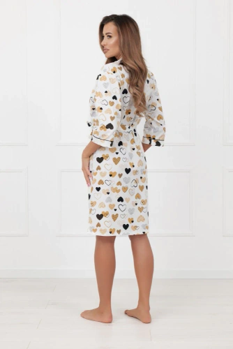 Dámský župan Soreno Italian Fashion - bavlna, 3/4 rukávy, zavazování