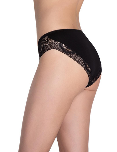 Lama L-1588 BI černé/béžové bavlněné krajkové bikiny, balení po 2 kusech