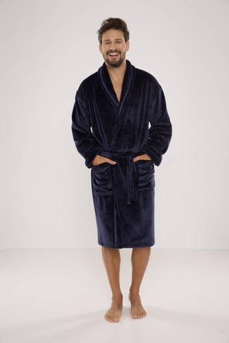 716 Rafael pánský župan De lafense - tmavě modrý