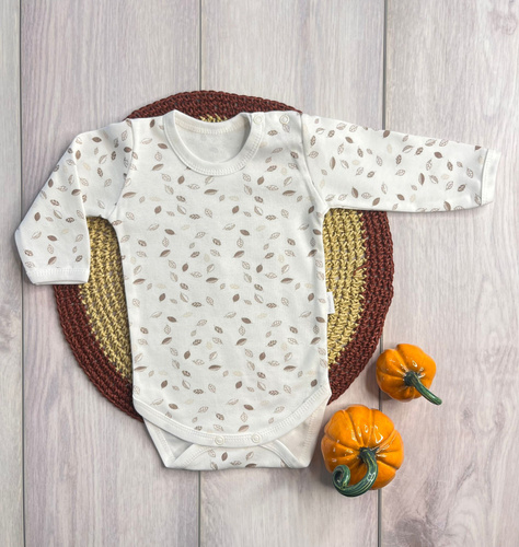 Dětské body Mamatti BD15426 leaves - bavlněné, pohodlné