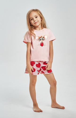 Taro 3559 Mika růžové dívčí pyžamo 100% bavlna
