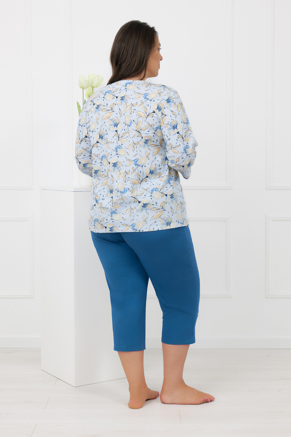 Dámské pyžamo Celozja Italian Fashion 100% bavlna 3/4 rukáv 3/4 kalhoty