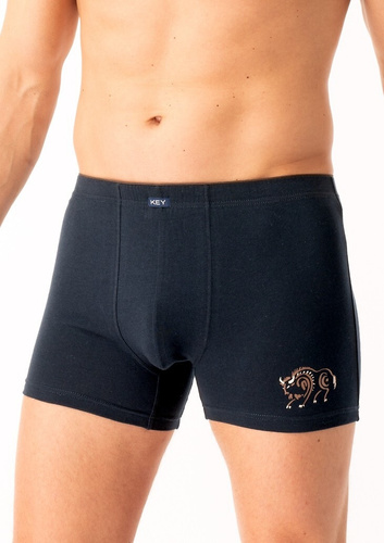 Pánské boxerky MXH 706 Key black - bavlněné, pohodlné, v elegantní krabičce